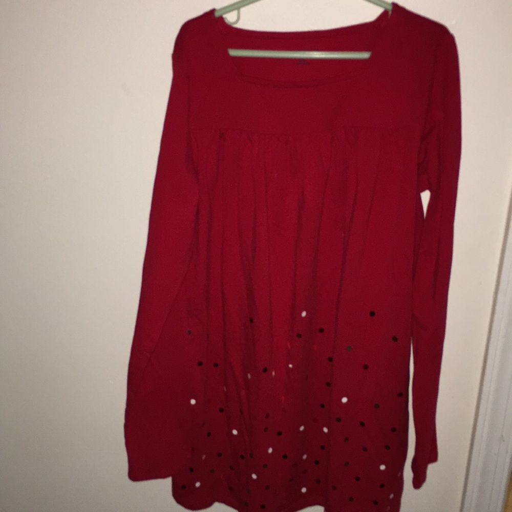 A red dress